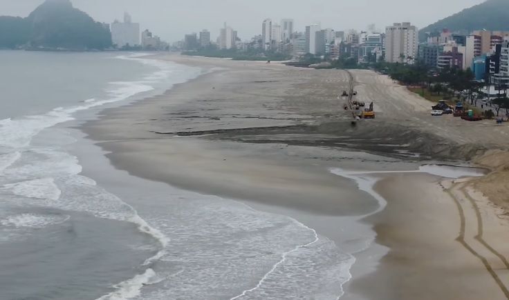 Caiobá ganha ‘nova cara’ com extensão da faixa de areia; vídeo