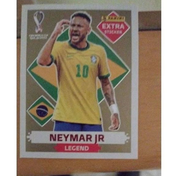 Kit 2 Figurinhas Legend Especial Album Copa Neymar Messi Cr7