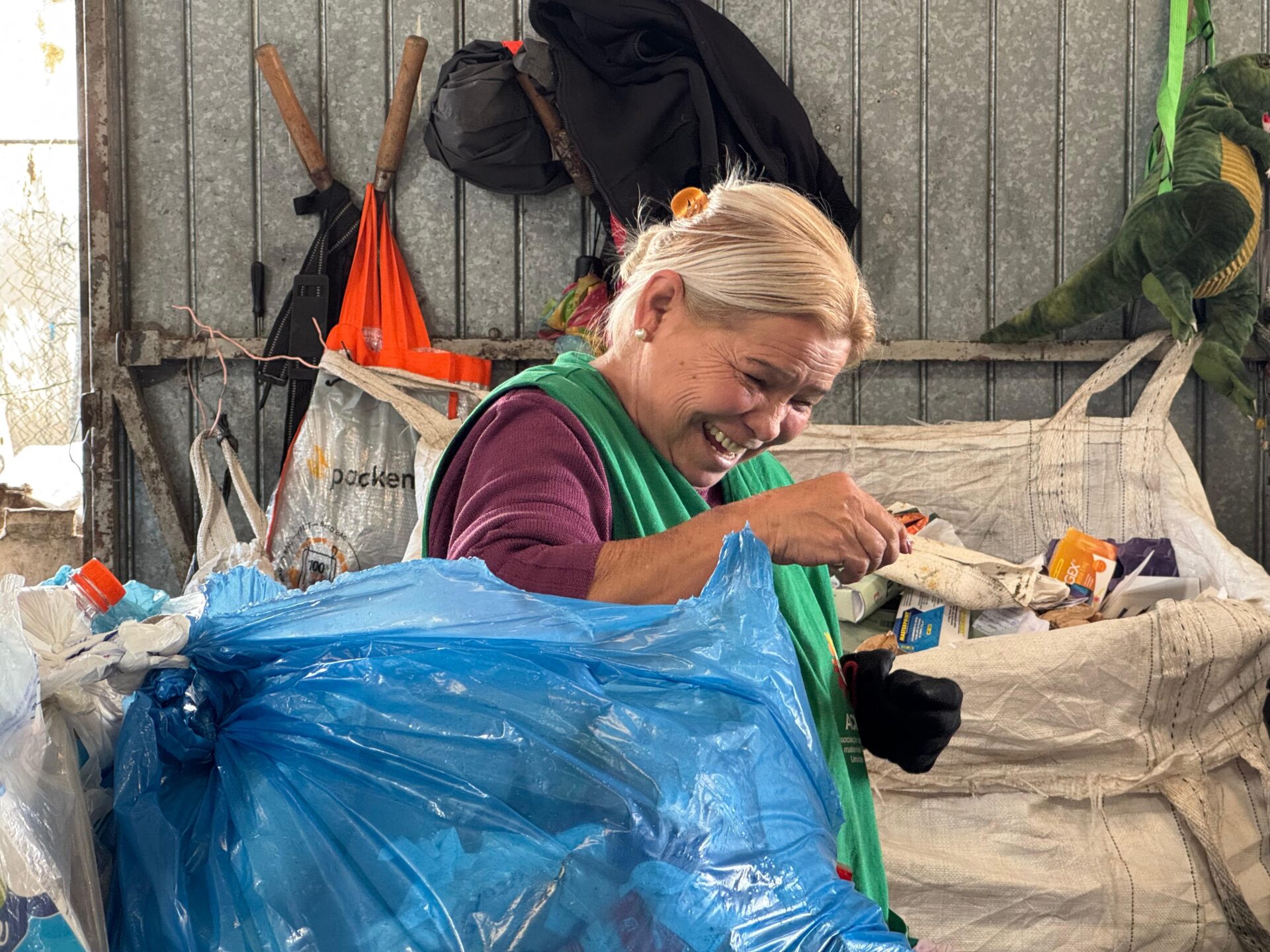 Mulheres na reciclagem