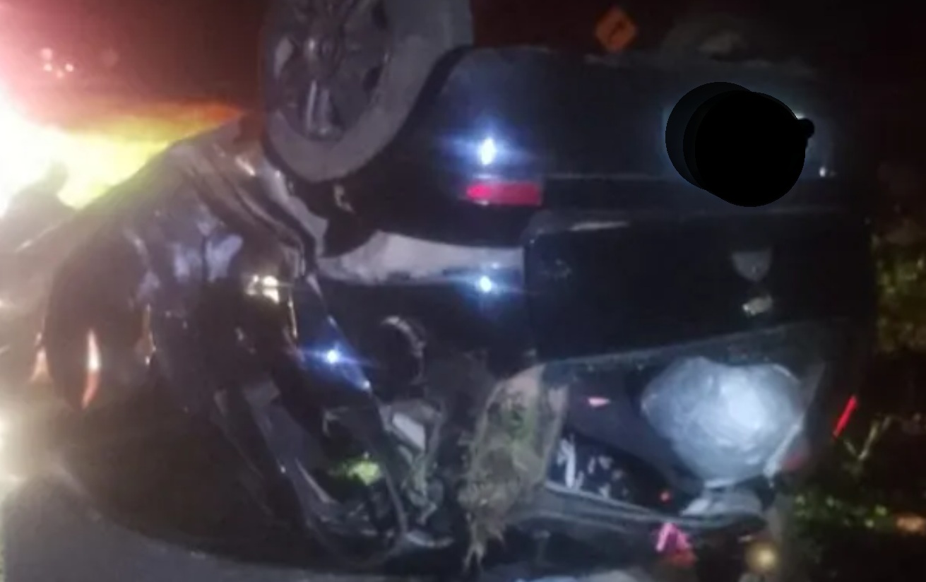 Passageiro do carro morreu no acidente (Foto: BPRv)