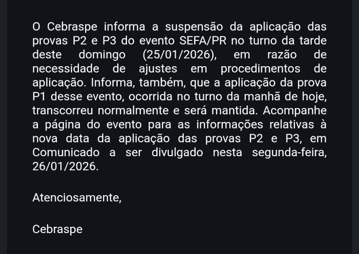 concurso público SEFA